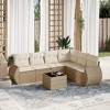 vidaXL Garden Sofa Set Beige - 2 of 4
