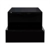 RISOKEYS Sculpture Coffee Table - Minimalist Architectural Design Coffee Table with Open Storage Shelves, ,Particleboard and MDF Construction - 4 of 4