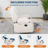 Massage Recliner Chair for Adults, 360¡ã Swivel Rocking Chair with Massage and Heating, Glider Recliner Chairs with Storage and Cup Holder - 4 of 4
