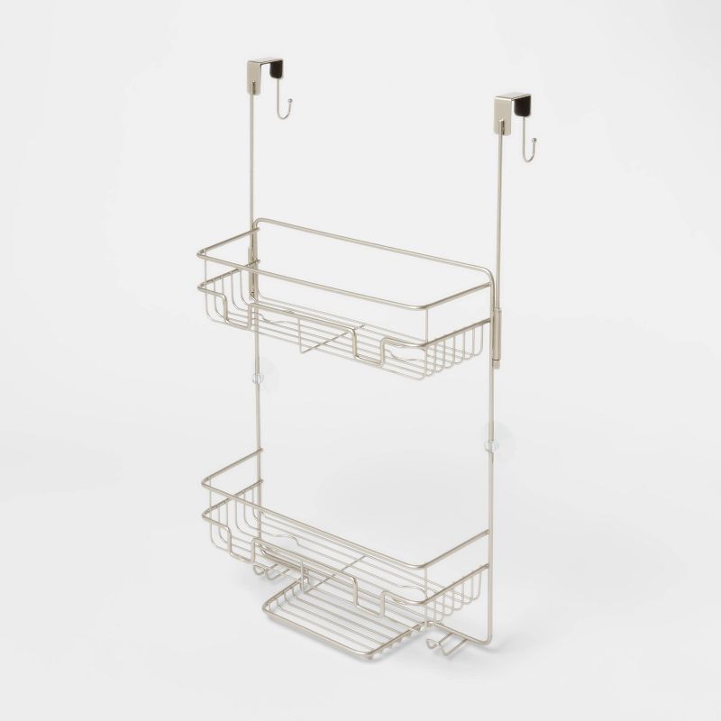 Over the Door Round Wire Shower Caddy Matte Satin - Made By Design&#8482;, 4 of 5