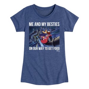 Girls' - Disney - Darkwing Duck Fitted Short Sleeve Graphic T-Shirt - 1 of 4