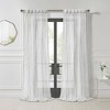 Habitat Paloma Sheer Dual Header Stylish and Functional Curtain Panel White - image 2 of 4