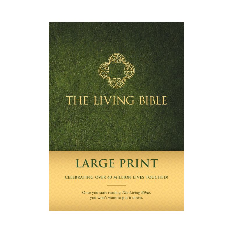 Living Bible Paraphrased-LIV-Large Print - (Hardcover), 1 of 2