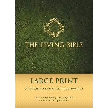 Living Bible Paraphrased-LIV-Large Print - (Hardcover)