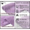 Radiant Bathroom Rugs Set, Washable Rug, Extra Soft and Absorbent bath Rug, Bath Mat Set, Bath Floor Mat Non-Slip, 5 Pcs Set with Contour, Purple - 4 of 4