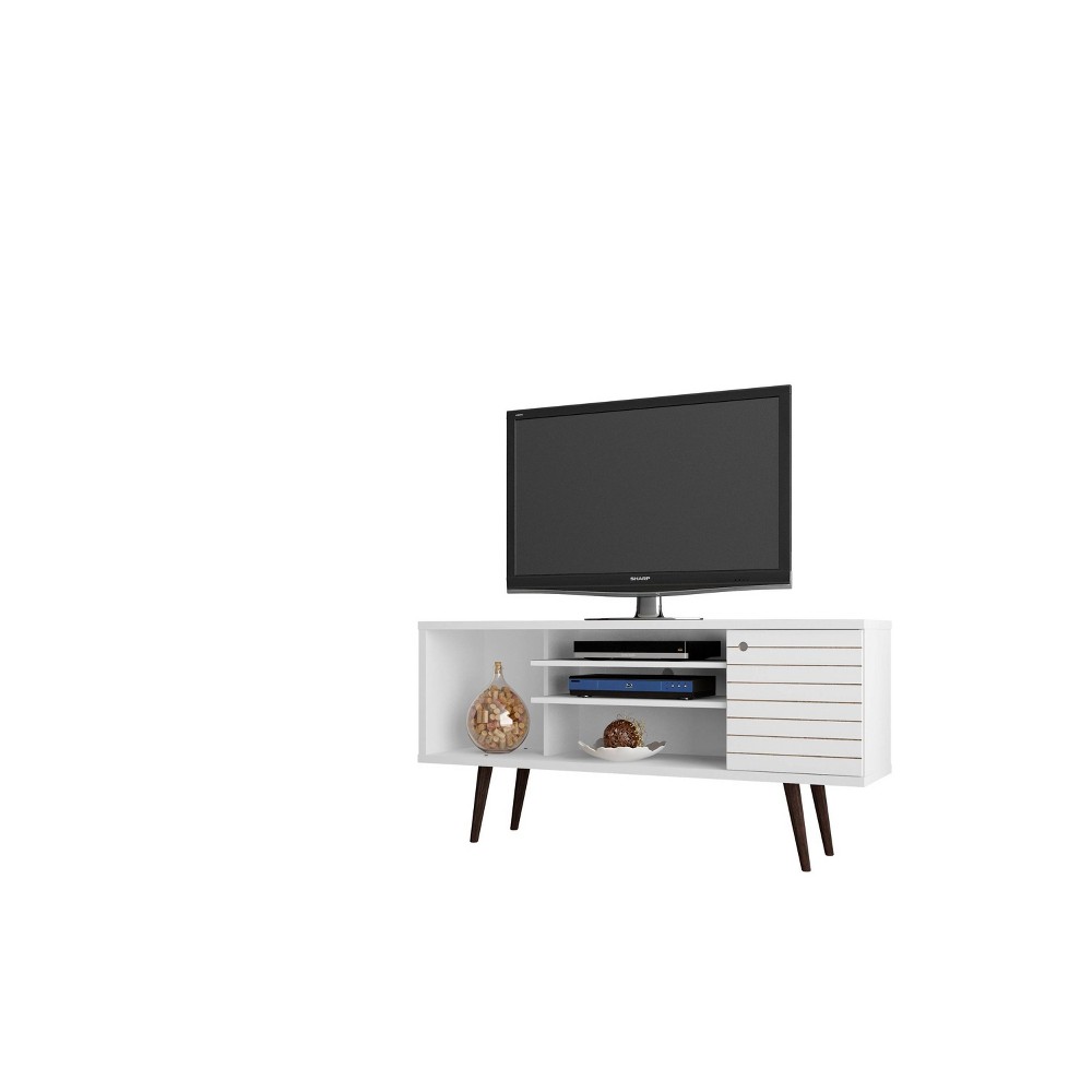 Photos - Mount/Stand 53.14" Liberty TV Stand for TVs up to 50" White - Manhattan Comfort
