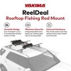 YAKIMA ReelDeal Padded Fishing Pole Rod Roof Rack Mount, 4 Ski and 2 Snowboard Holder with Universal Mounting Hardware and SKS Locks, Black - 2 of 4