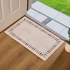VECELO Front Door Mat Welcome Mat, Absorbent Muddy Kitchen Rugs, Non-Slip Rubber Backing Doormat - 2 of 4