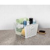 Spectrum Diversified Macklin Large Basket Dark Silver: Metal Utility Storage, Portable Universal Drawer Storage, 16" Width - 3 of 4