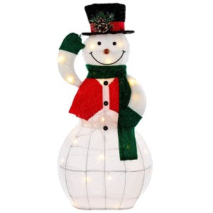 Kurt S. Adler 36“ LED Light-Up Animated Snowman Lawn Décor - 1 of 4