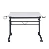 NicBex Rolling Writing Desk Modern Computer Desk with Height Adjustable Desktop and Moveable Shelf for Living Room, Office - 4 of 4