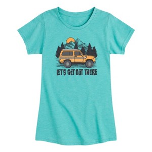 Girls' - Instant Message - Let's Get Out There Short Sleeve Graphic T-Shirt - 1 of 3