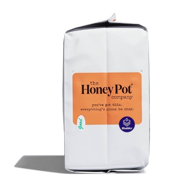 The Honey Pot Company Herbal Overnight Incontinence Pads with Wings, Organic Cotton Cover - 16ct&#160;