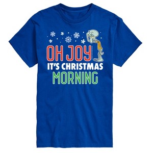 Men's - SpongeBob SquarePants - Oh Joy It's Christmas Morning Squidward Short Sleeve Graphic T-Shirt - 1 of 4