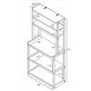 Vynxaria Multi-Tier Baker’s Rack Spacious Storage/Display, Sturdy Particle Board, Adjustable Shelves, Sleek Design, Easy Assembly - 4 of 4