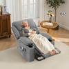 Electric Power Lift Recliner Chair Sofa with 8-Point Massage, Remote-Controlled Footrest & Heat, 3 Positions- for Elderly & Adults - 2 of 4