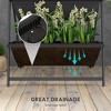 NAYSAYE 4 Tier Vertical Raised Garden Planter Set with Stand 4 Outdoor Planter Boxes for Vegetables Flowers and Herbs, Black, 30"*31"*63.75" - 4 of 4