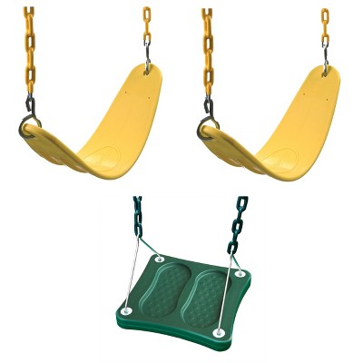 Swing-N-Slide Two Extreme Duty Swing Seats with a Stand-Up Swing