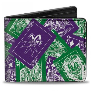 Mens Joker Deck of Cards Bi-Fold Wallet - 1 of 4