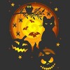 Men's Design By Humans Halloween Kitty By artizan16 T-Shirt - 2 of 4
