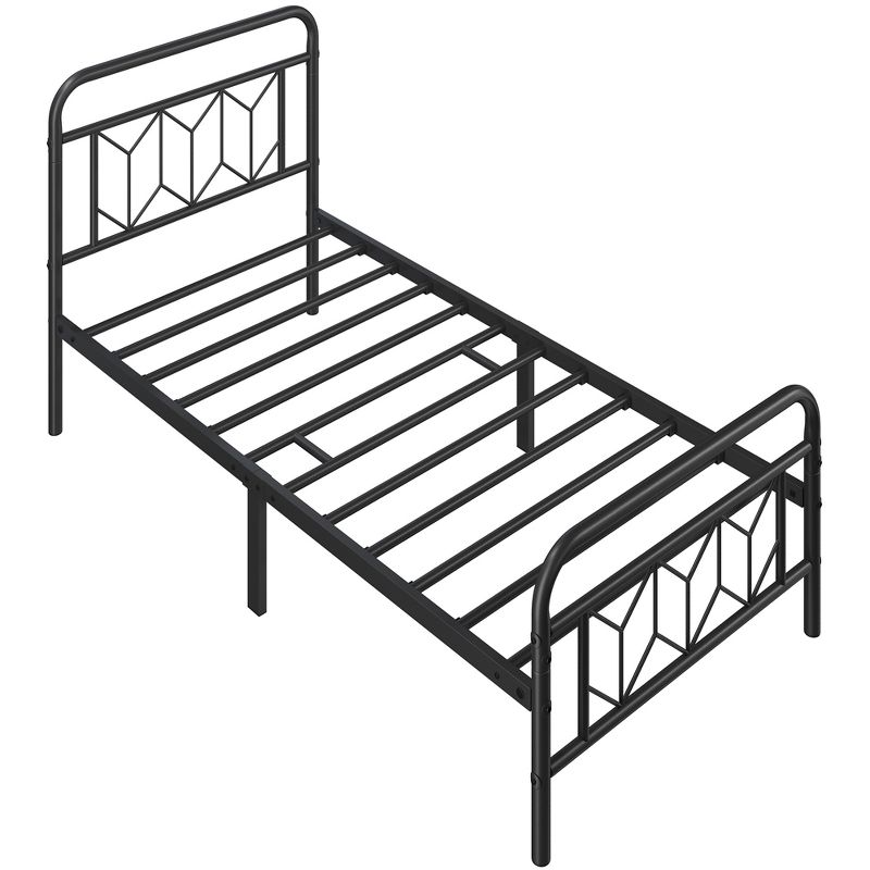 Yaheetech Vintage Metal Bed Frame with Headboard, 1 of 12