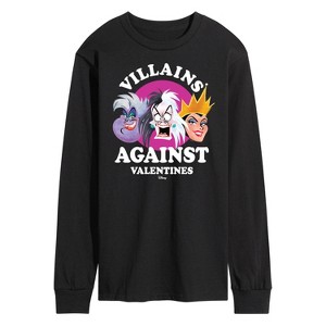 Men's - Disney Villains - De Vil, Ursula, Queen Grimhilde Long Sleeve Graphic T-Shirt - 1 of 3