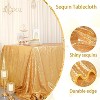 Wikineon Sparkly Drape Tablecloth Gold Tablecloths Sequin Fabric Table Cloth for Ceremony Party Halloween 50x80 Inch - 3 of 4