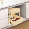 YIYIBYUS 2 Tiers Kitchen Cabinet Organizer, Wooden Pull-out Drawer Shelves Storage - 2 of 4