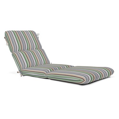 Casual Cushion Fabric 1-Piece Outdoor Chaise Cushion, 22.5"W x 74"L
