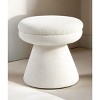 Sapphtopaz Modern Mushroom Shape Ottoman with Round Upholstered Accent Stool with Sturdy Frame Versatile Shoe Bench for Living Room, Entryway - 2 of 4
