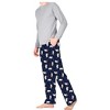 SLEEPHERO Crew Neck Long Sleeve Tee Shirt with Fleece Pajama Pants with Pockets - 2 of 4