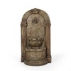 NAYSAYE Fountain Classic Two Tier Spout Design with Timeless Stone Inspired Style for Garden Patio Outdoor, Light Brown, 12.1"*35.25"*24.96" - 2 of 4