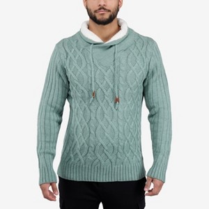 X RAY Men's Cable Knit Cowl Neck Sweater - 1 of 4