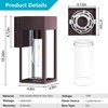 DAKAFUL Outdoor Wall Light Fixtures, Exterior Waterproof Lanterns - 4 of 4