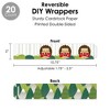 Big Dot of Happiness Forest Hedgehogs - Woodland Birthday Party or Baby Shower Favors and Cupcake Kit - Fabulous Favor Party Pack - 100 Pieces - 3 of 4