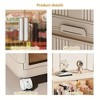 KTMBDW Plastic Storage Bins with Magnetic Door, Stackable Storage Containers with Wheels, Folding Storage Boxes, Closet Organizers for Living Room - 4 of 4
