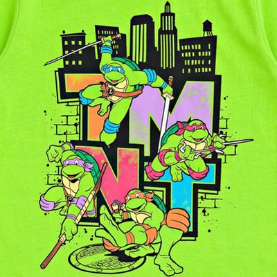 Teenage Mutant Ninja Turtles Leonardo Michelangelo Raphael Donatello 4 Pack  T-shirts Toddler To Big Kid : Target