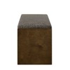 Lyngins Transitional Design Storage Bench with Removable Cushion, Entryway Bench with Lower Shelf Shoe Rack, Accent Foot Stool for Living Room Bedroom - 4 of 4