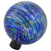 Northlight Swirl Pattern Outdoor Garden Gazing Ball - 10" - Blue and Green - 4 of 4