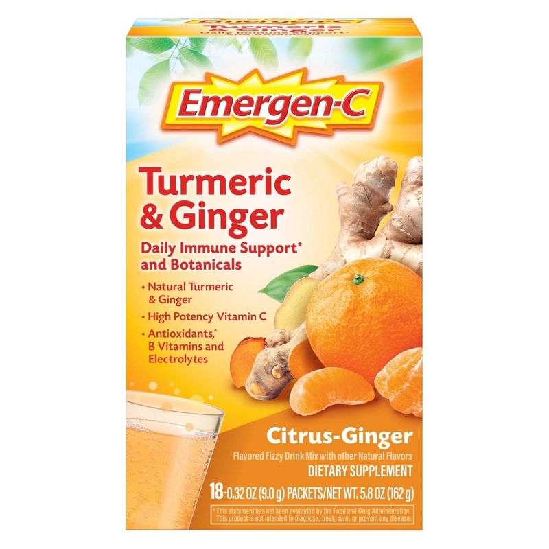 Emergen-C Turmeric &#38; Ginger Powder - Citrus-Ginger - 18ct, 6 of 11