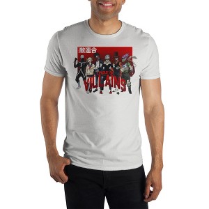 Mens My Hero Academia League of Villains Anime White Tee - 1 of 2
