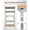5-Tier Storage Shelves, Set of 2 Garage Storage, Adjustable Shelving Units, 11.8 x 29.5 x 59.1 Inches, Load 1929 lb Each, Shed Warehouse Basement - 4 of 4