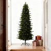 7.5 FT Pencil Christmas Tree, Prelit Skinny Xmas Tree with 350 Colorful Lights & 1573 PE Branch Tips - 4 of 4