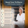 Dynamic Saunas Andora 2-Person Low EMF FAR Infrared Sauna with Red Light Therapy & Bluetooth Speakers | Personal Indoor Spa for Home & Gym – Made from - 4 of 4