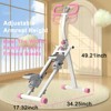 SEVOBAL Stair Stepper with resistance Home-Upgrade Vertical Climber Workout Machine Exercise Climber Fitness Equipment, Pink, 34.25"*17.32"*49.21" - 4 of 4