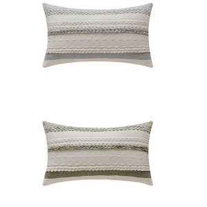 REGALWOVEN 2 Pcs Striped Decorative Throw Pillow Covers for Couch Bed Sofa Home Decor - 1 of 4