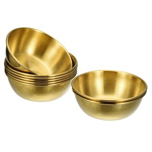 Unique Bargains Thick Stainless Steel Condiment Dishes for Kitchen Restaurant 3.2" Dia - 1 of 4