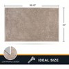 Dirt Trapping Door 24 inchx 35.5 inch Non - Slip Washable Entry Rug Shoe Scraper Dog Doormat Absorbent Welcome Front Back - 2 of 4