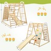 Climbing Frame, Wooden Climbing Frame for Toddlers, Indoor Fitness Toy Set for Kids, 8 in 1 Wooden Climbing Toy for Boys and Girls, 3Y+ - 4 of 4