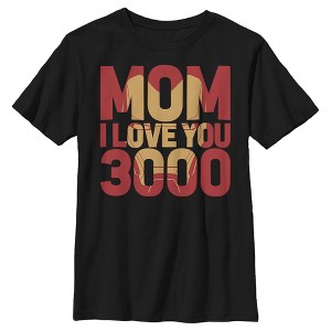 Boy's Marvel Iron Man Mom I Love You 3000 T-Shirt - 1 of 4